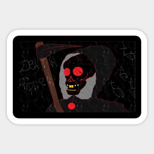 dark skull Sticker